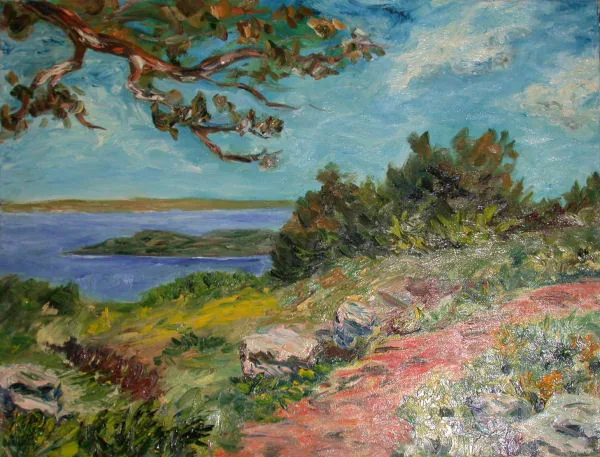 Gemälde „Landschaft bei Canadelle 1967“ von Karl Radio von Radiis